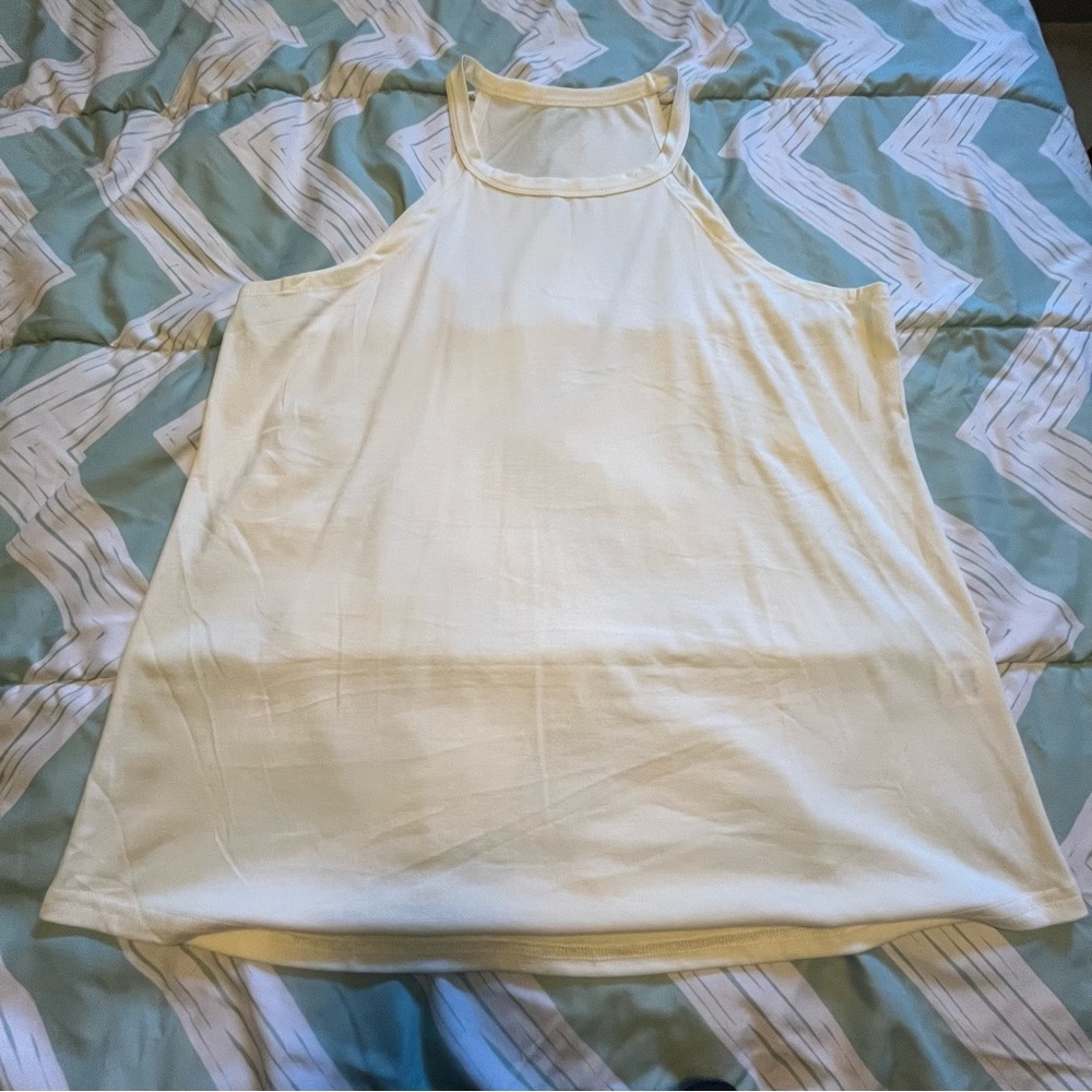 White tank top.